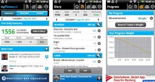 Calorie Counter app for Android, lose weight with MyFitnessPal