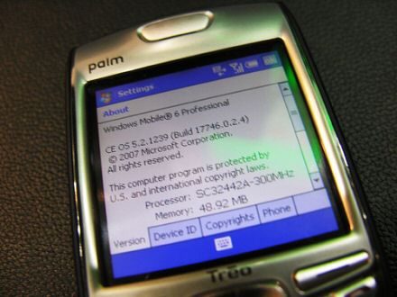 Treo Windows Mobile 6 update