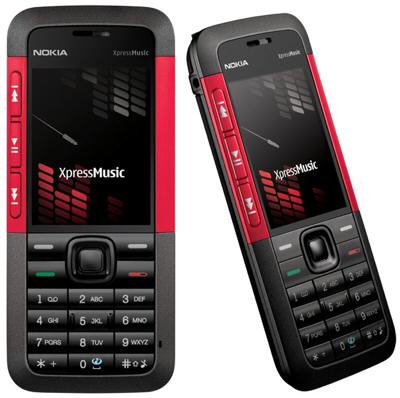 Nokia 5310 red with 15 months half price line rental on Orange Dolphin