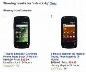 t mobile sidekick 4g cheap