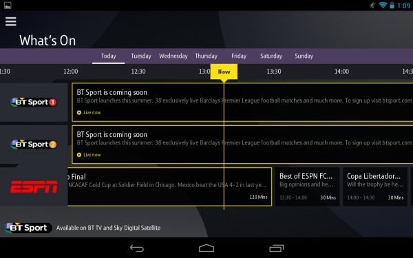 BT Sport app for Android and Chromecast combination | PhonesReviews UK ...
