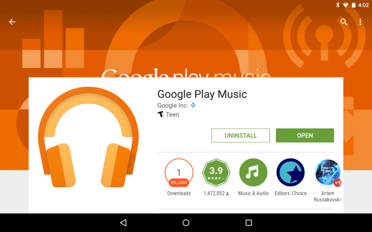 Google Music Play update