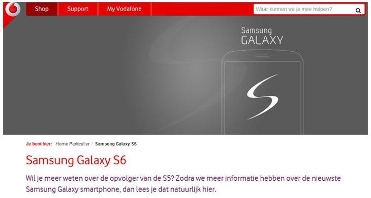 vodafone galaxy s6